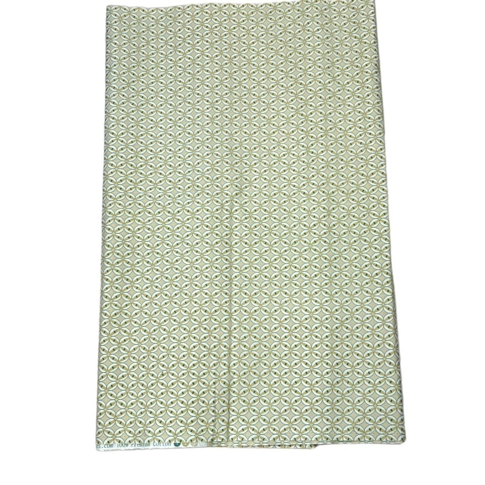Art gallery filigree collection 100% cotton 2.5 yards 42” wide light green white